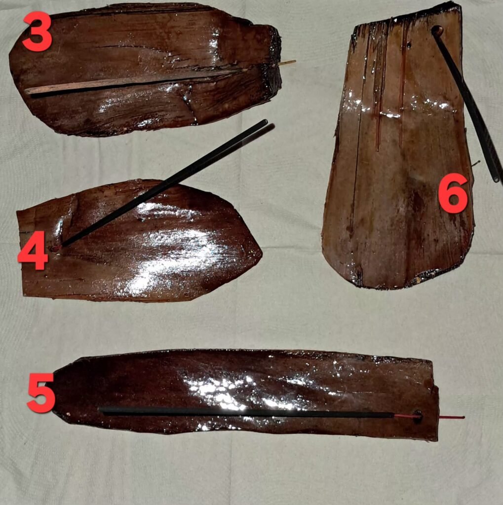 Hoja de Palma Porta Inciensos Artesanal (Precio por unidad)